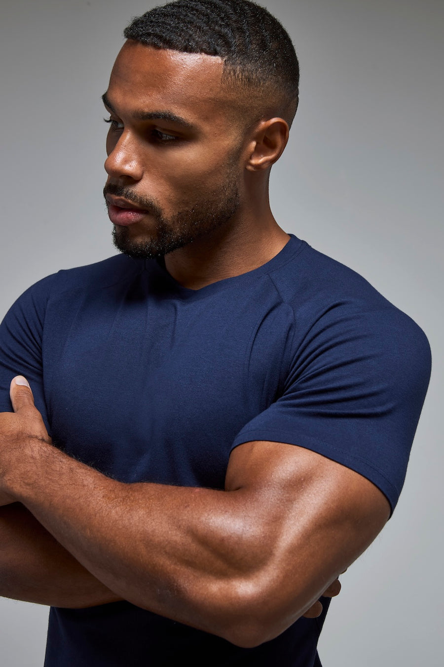 Athletic Fit T-Shirt in True Navy - TAILORED ATHLETE - USA