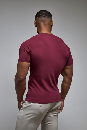 Athletic Fit T-Shirt in Burgundy - TAILORED ATHLETE - USA