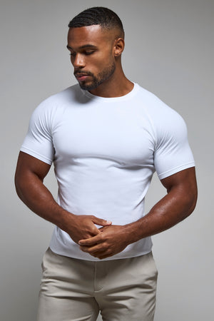 Athletic Fit T-Shirt in White - TAILORED ATHLETE - USA