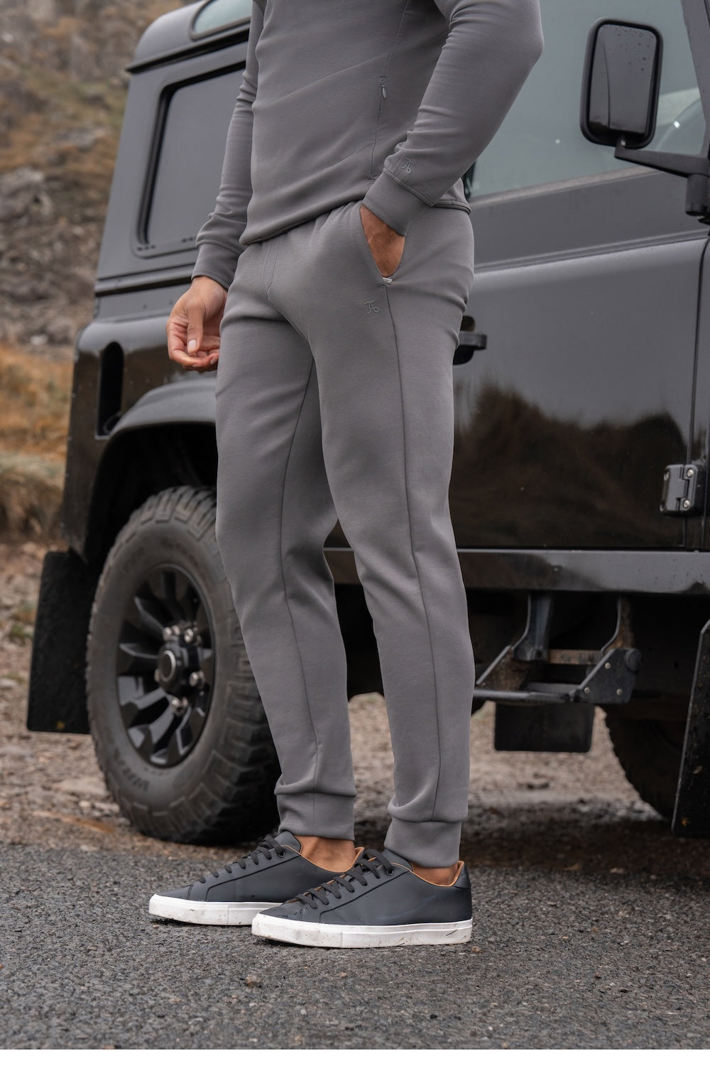 Interlock Sweat Jogger in Graphite - TAILORED ATHLETE - USA