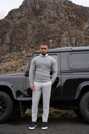 Melange Pants in Pale Grey - TAILORED ATHLETE - USA