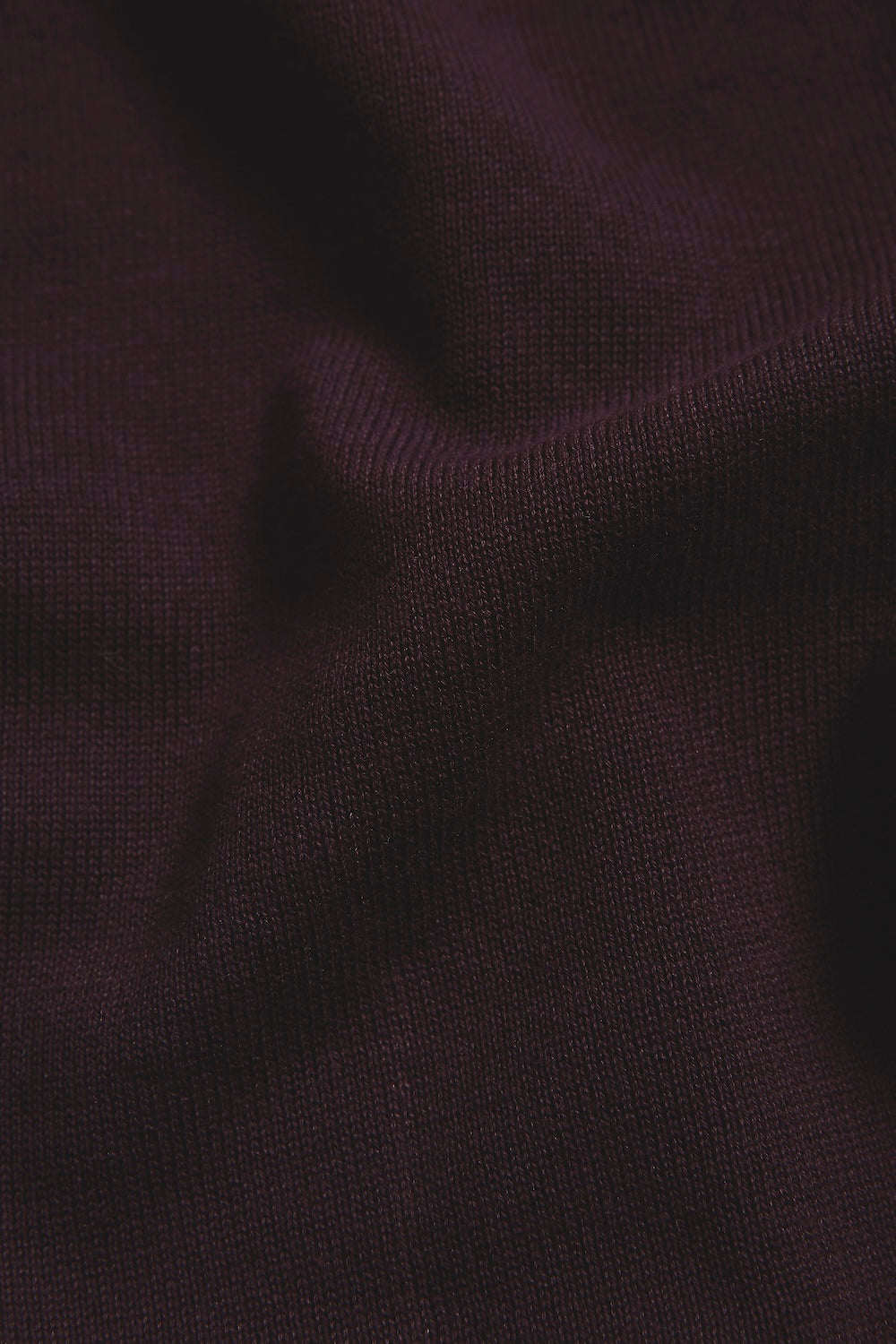 Pure Cotton Knitted Crew Neck Sweater in Dark Bordeaux - TAILORED ATHLETE - USA