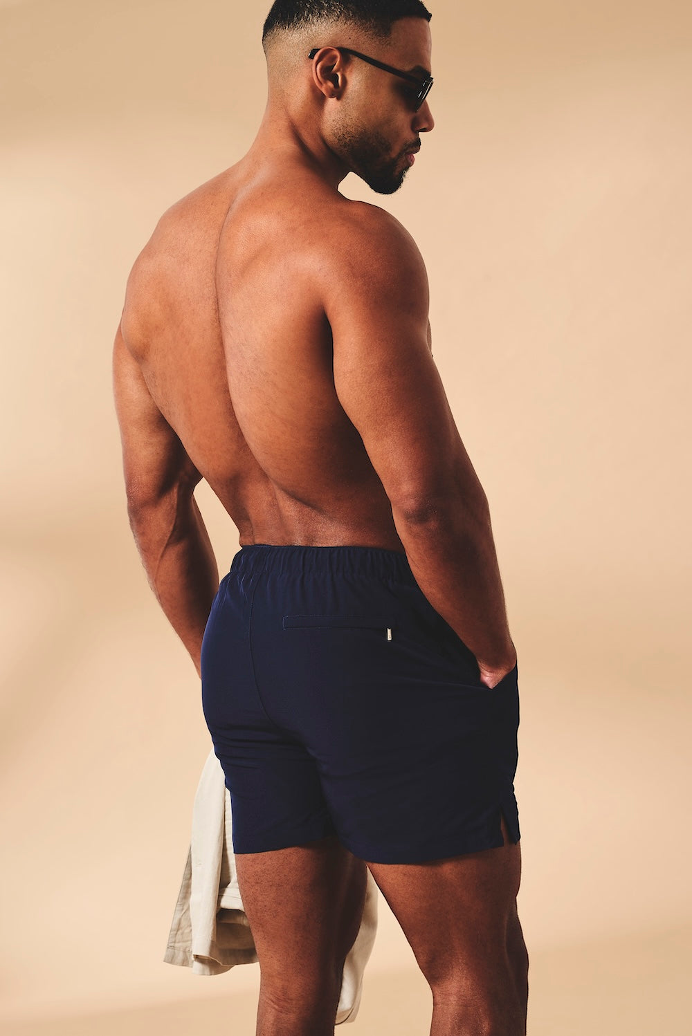 Quick Dry Plain Swim Short in Navy - TAILORED ATHLETE - USA