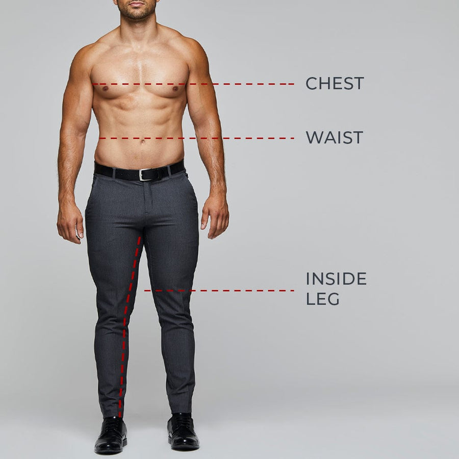 Detailed sizing guide image for customers, showing various product measurements clearly