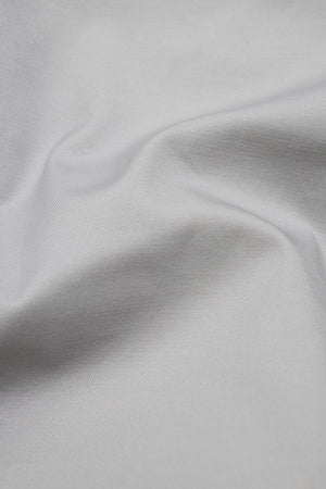 Smart Pleated Cotton Side Adjust Shorts in Pale Grey - TAILORED ATHLETE - USA