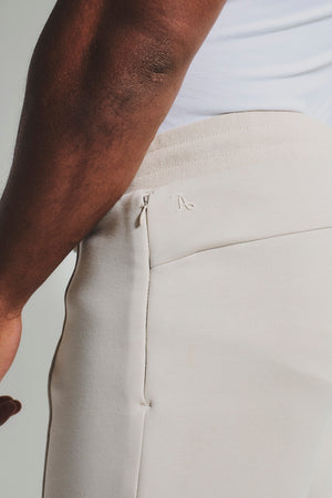 Luxe Sweat Shorts in Chalk - TAILORED ATHLETE - USA