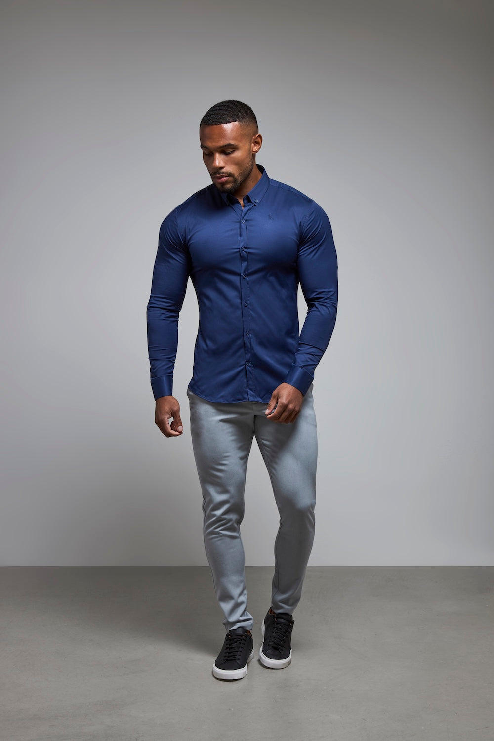 Athletic Fit Signature Shirt 2.0 in French Navy - TAILORED ATHLETE - USA