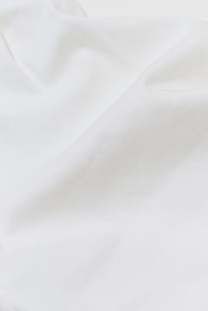 Smart Pleated Cotton Side Adjust Shorts in White - TAILORED ATHLETE - USA