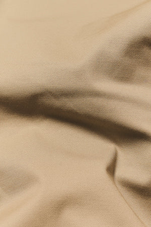 Smart Pleated Cotton Side Adjust Shorts in Stone - TAILORED ATHLETE - USA