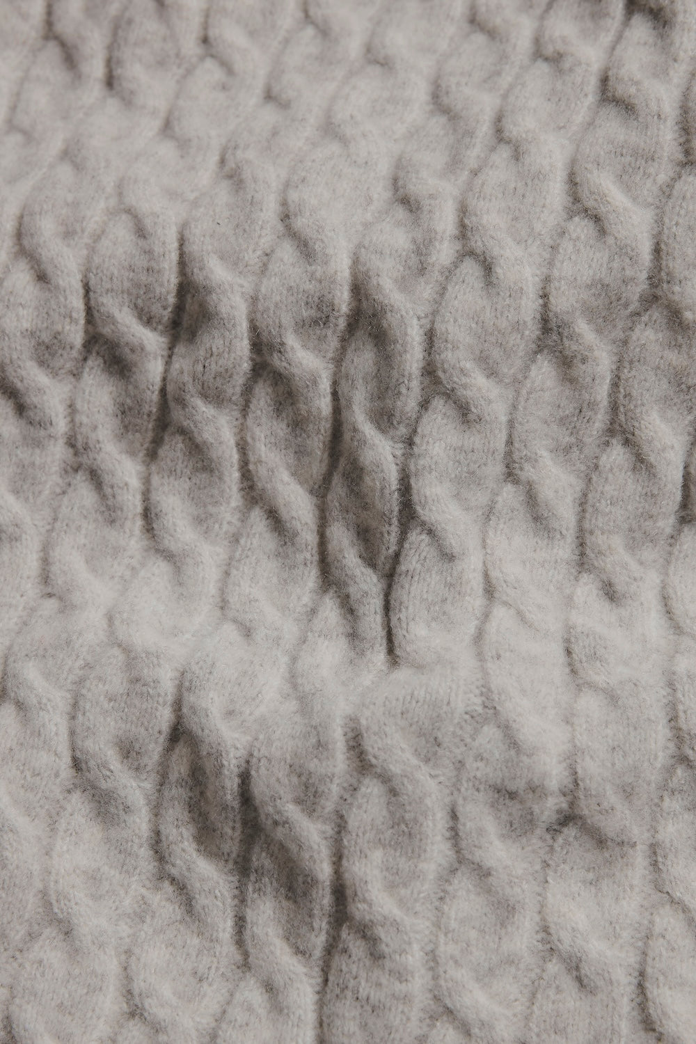 Soft Cable Half Zip Neck Sweater in Grey Marl - TAILORED ATHLETE - USA