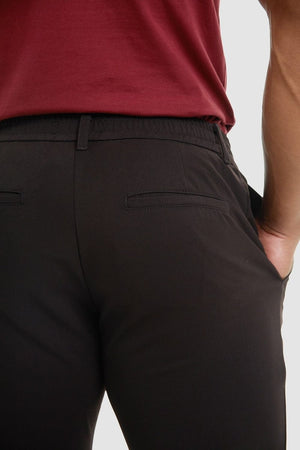 Stitched Crease Pants in Black - TAILORED ATHLETE - USA