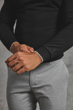 Tipped T-Shirt in Black - TAILORED ATHLETE - USA