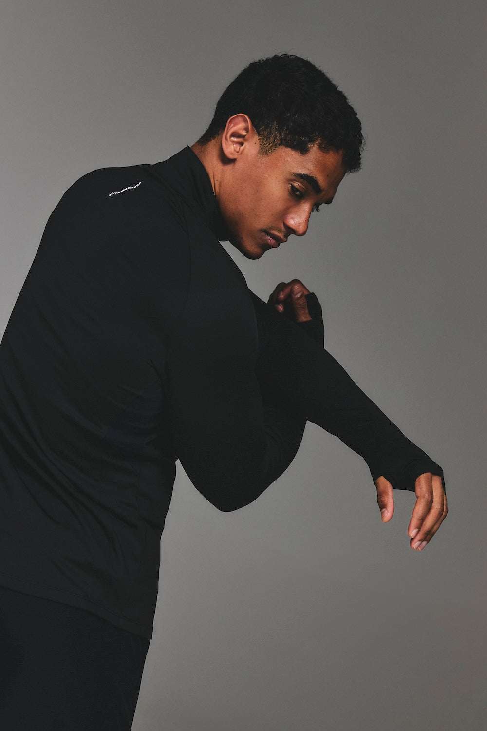 Training Quarter Zip in Black - TAILORED ATHLETE - USA
