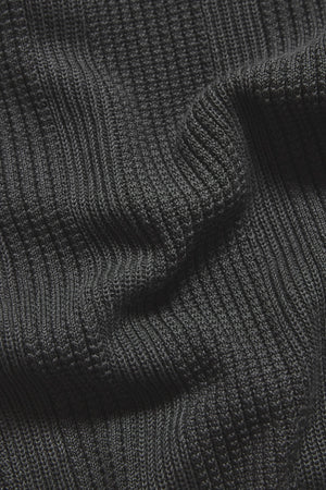 Vertical Stripe Knitted Polo Shirt in Khaki - TAILORED ATHLETE - USA