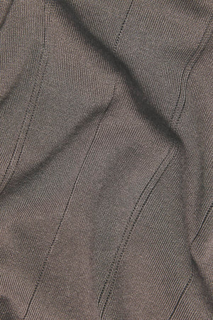 Vertical Stripe Knitted T-Shirt in Taupe - TAILORED ATHLETE - USA