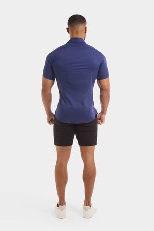 Athletic Fit Chino Shorts 7" in Black - TAILORED ATHLETE - USA