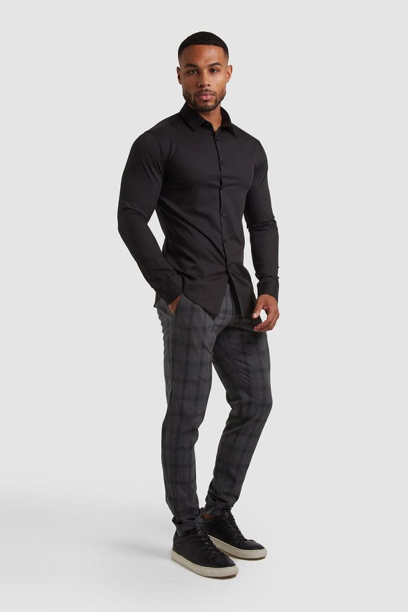 Bamboo Shirt in Black - TAILORED ATHLETE - USA