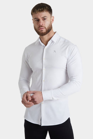 Bamboo Shirt in White - TAILORED ATHLETE - USA