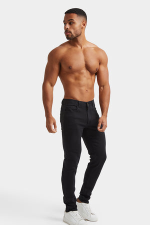 Athletic Fit Jeans in Black - TAILORED ATHLETE - USA