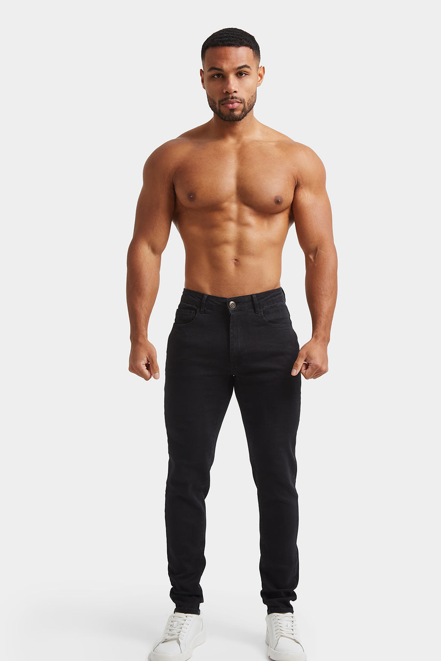 Athletic Fit Jeans in Black - TAILORED ATHLETE - USA