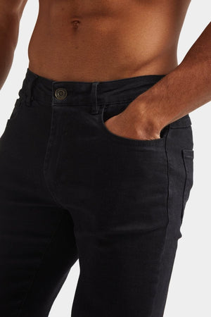 Athletic Fit Jeans in Black - TAILORED ATHLETE - USA