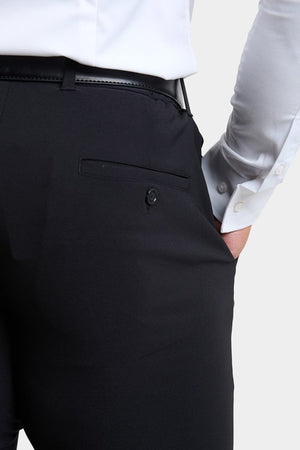 True Athletic Fit Tech Suit Pants in Black - TAILORED ATHLETE - USA