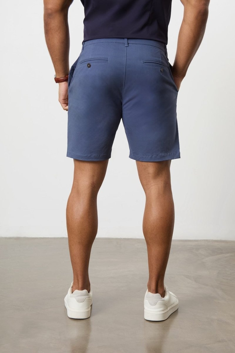 Athletic Fit Chino Shorts 7" in Airforce - TAILORED ATHLETE - USA