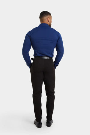 Athletic Fit Dress Shirt in Navy - TAILORED ATHLETE - USA