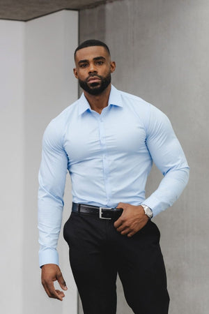 Athletic Fit Dress Shirt in Light Blue - TAILORED ATHLETE - USA