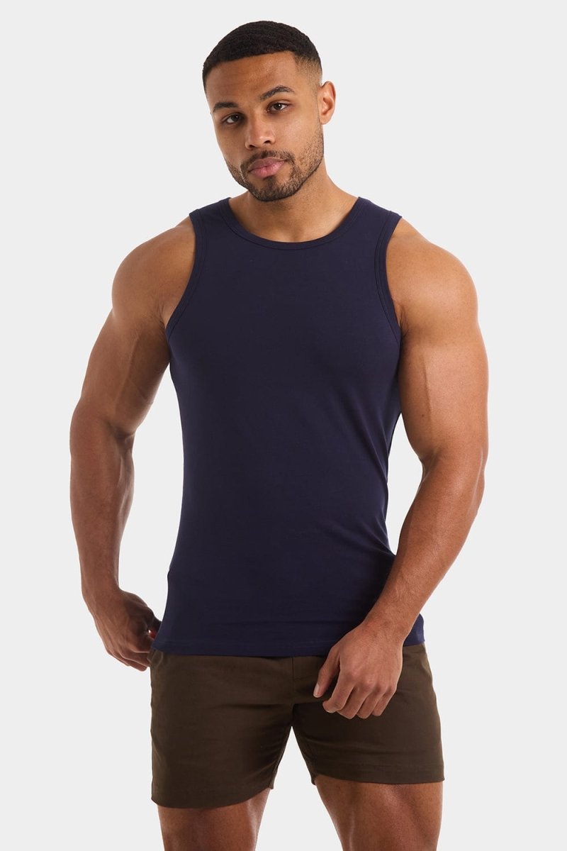 Athletic Fit Vest in True Navy - TAILORED ATHLETE - USA