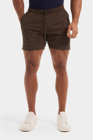 Athletic Fit Drawstring Chino Short 5" in Khaki - TAILORED ATHLETE - USA