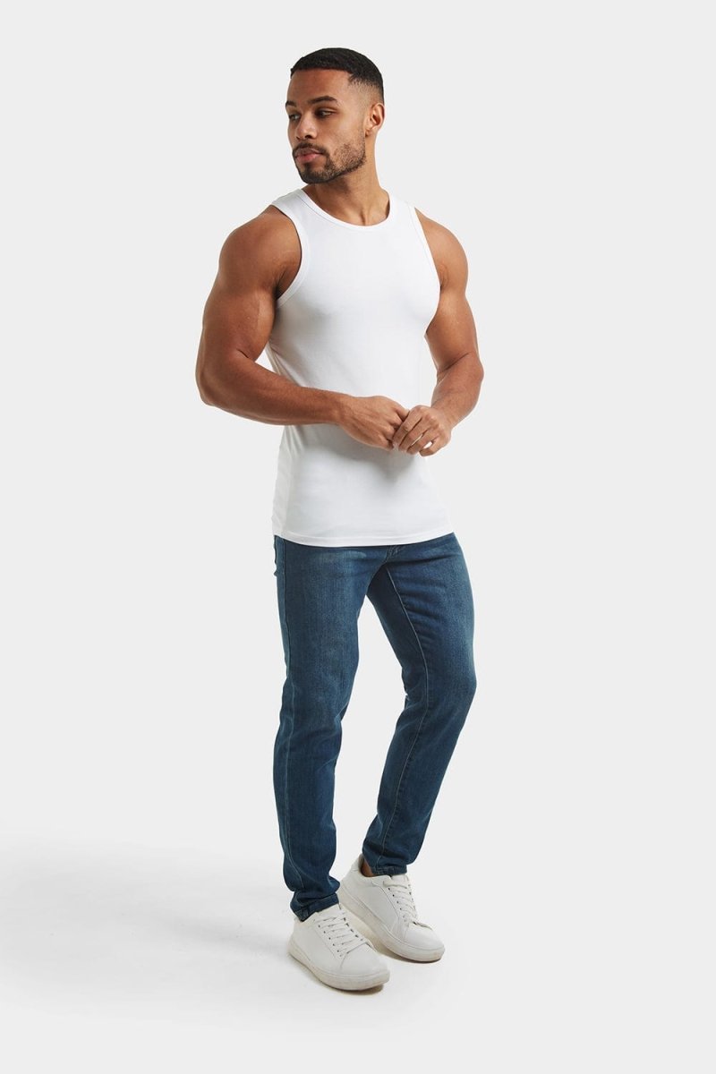 Athletic Fit Vest in White - TAILORED ATHLETE - USA