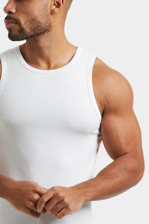 Athletic Fit Vest in White - TAILORED ATHLETE - USA