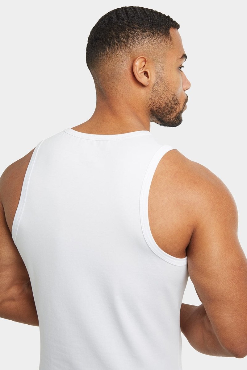 Athletic Fit Vest in White - TAILORED ATHLETE - USA