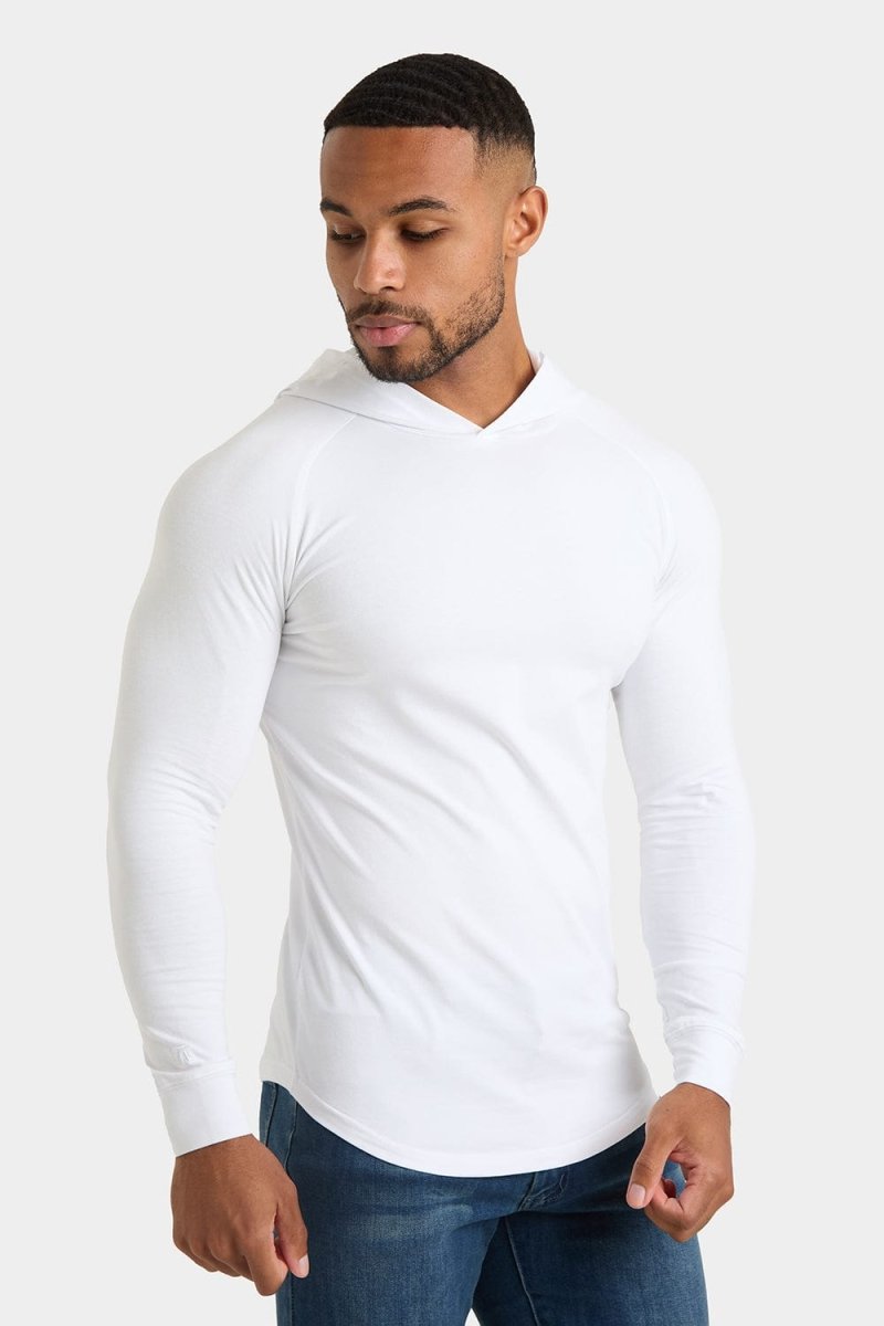 Hooded Top in White - TAILORED ATHLETE - USA