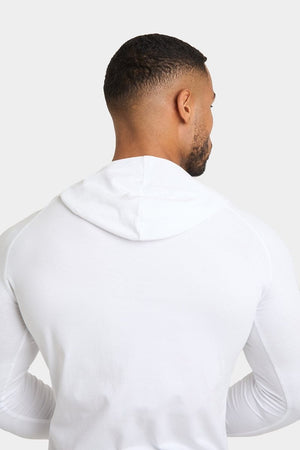 Hooded Top in White - TAILORED ATHLETE - USA