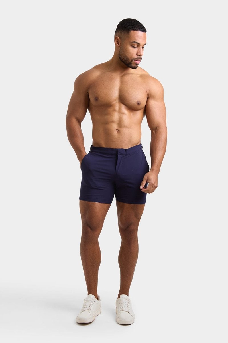 Hybrid Swim Short in Navy - TAILORED ATHLETE - USA