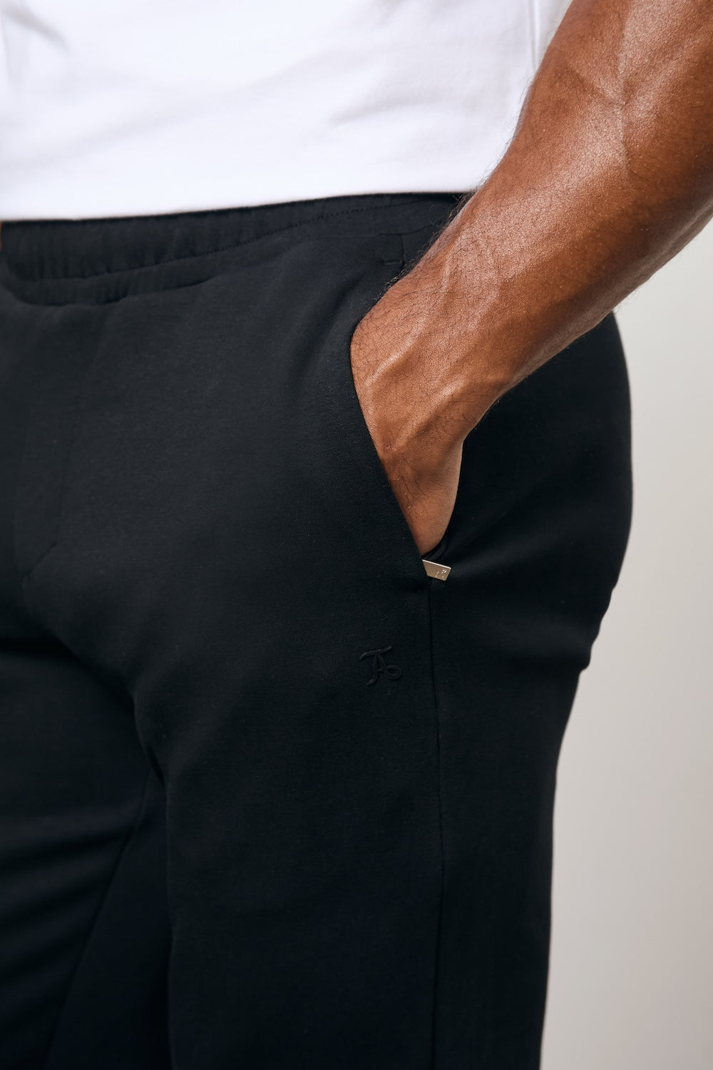 Interlock Sweat Jogger in Black - TAILORED ATHLETE - USA