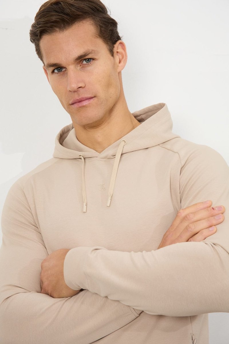 Interlock Hoodie Sweat in Stone - TAILORED ATHLETE - USA