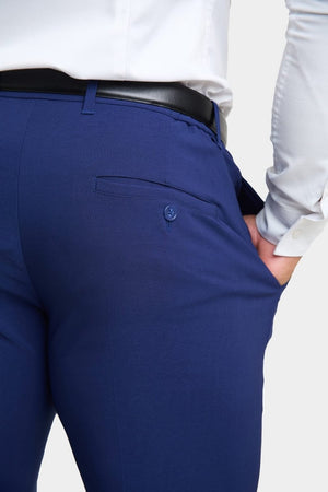 True Athletic Fit Tech Suit Pants in Ink Blue - TAILORED ATHLETE - USA