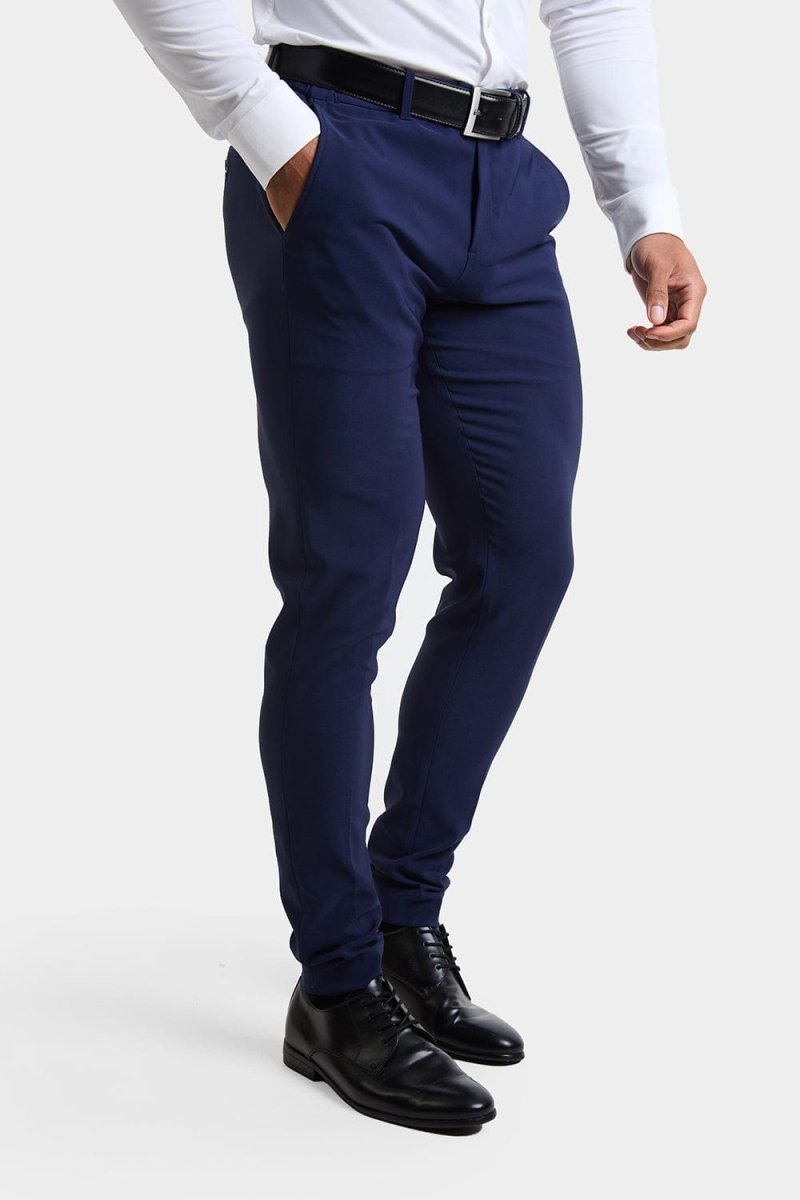 True Athletic Fit Tech Suit Pants in Navy - TAILORED ATHLETE - USA