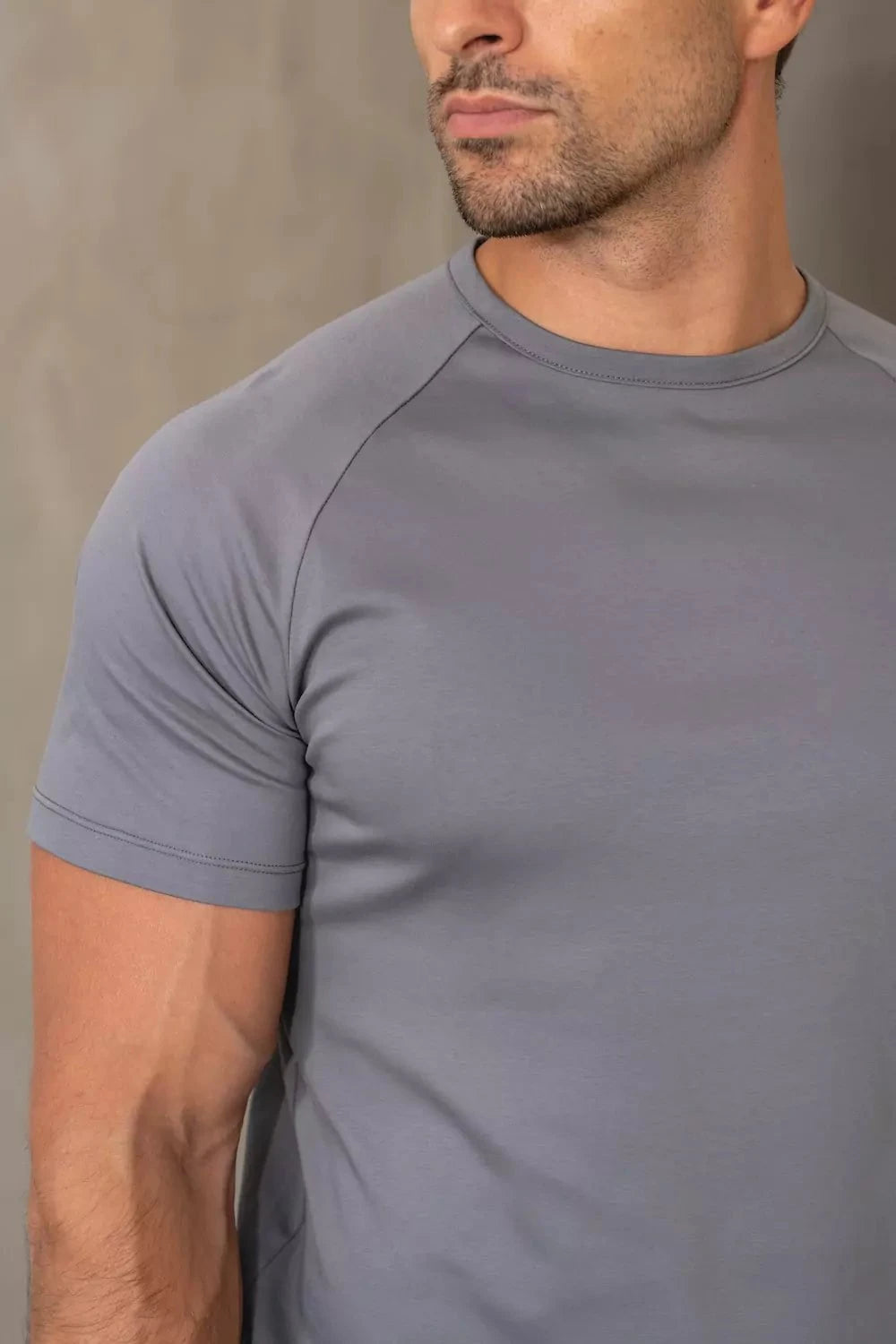 Mercerised Cotton T-Shirt in Graphite - TAILORED ATHLETE - USA