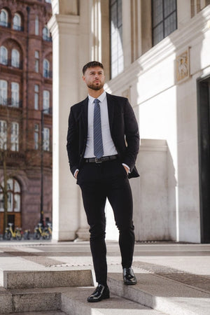 True Athletic Fit Suit Pants in Black - TAILORED ATHLETE - USA