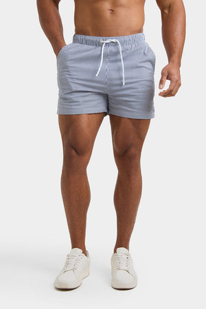 Fine Stripe Swim Shorts in Blue/White - TAILORED ATHLETE - USA