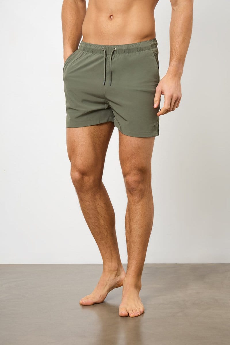 Plain Swim Short in Khaki - TAILORED ATHLETE - USA