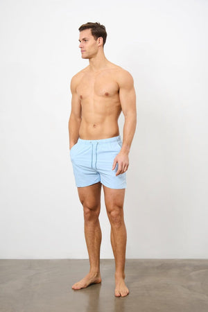 Plain Swim Short in Soft Blue - TAILORED ATHLETE - USA