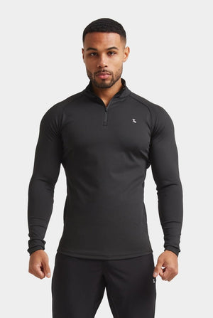 Training Quarter Zip in Black - TAILORED ATHLETE - USA