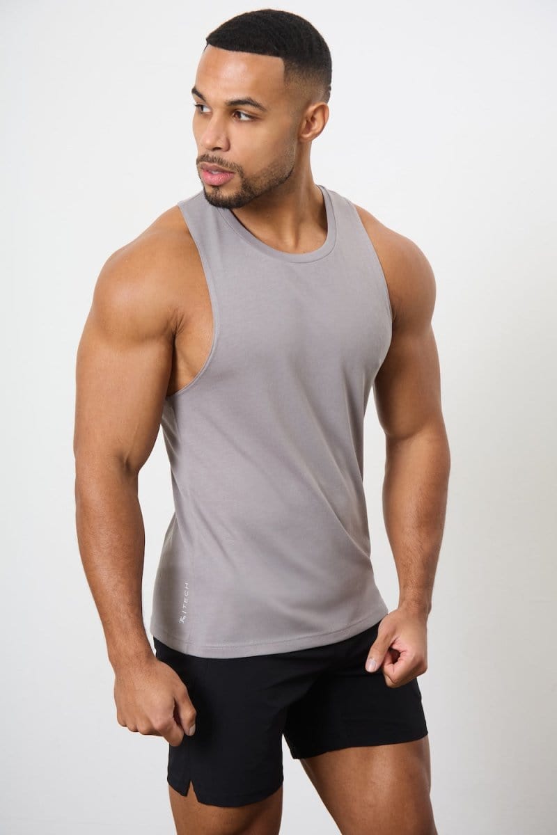 3 Pack Essential Training Tank Top in Black/ Mid Grey/ White - TAILORED ATHLETE - USA