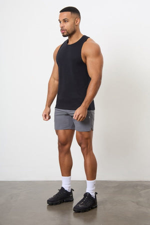 3 Pack Essential Training Tank Top in Black/ Khaki/ Charcoal - TAILORED ATHLETE - USA