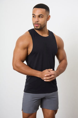 3 Pack Essential Training Tank Top in Black/ Mid Grey/ White - TAILORED ATHLETE - USA